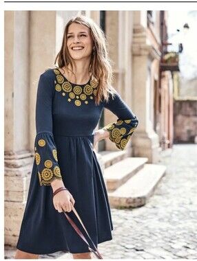 Boden Emilia Embroidered Dress